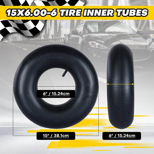 15x6.00-6 Tire Inner Tubes with TR-13 Valve Stem R826