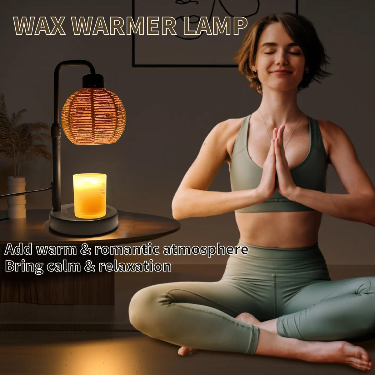 Electric Candle Warmer Lamp with Timer, Adjustable Dimmable S415066