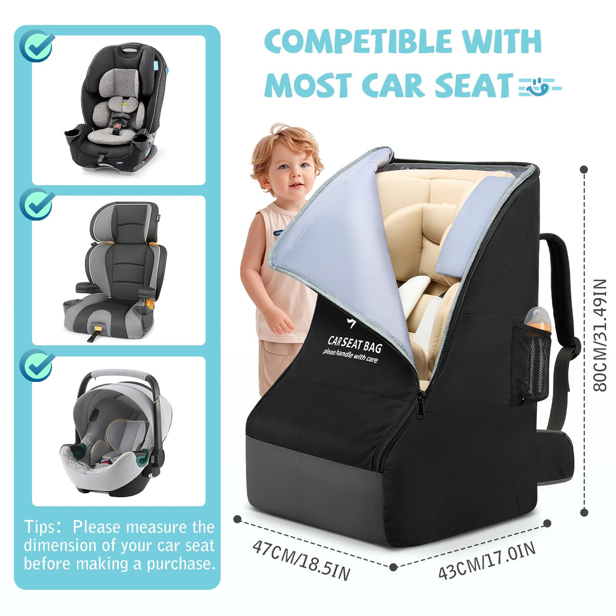 Padded Car Seat Travel Bag W2991