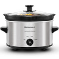 Electric Oval Slow Cooker, 2 Qt, Stainless Steel R305004