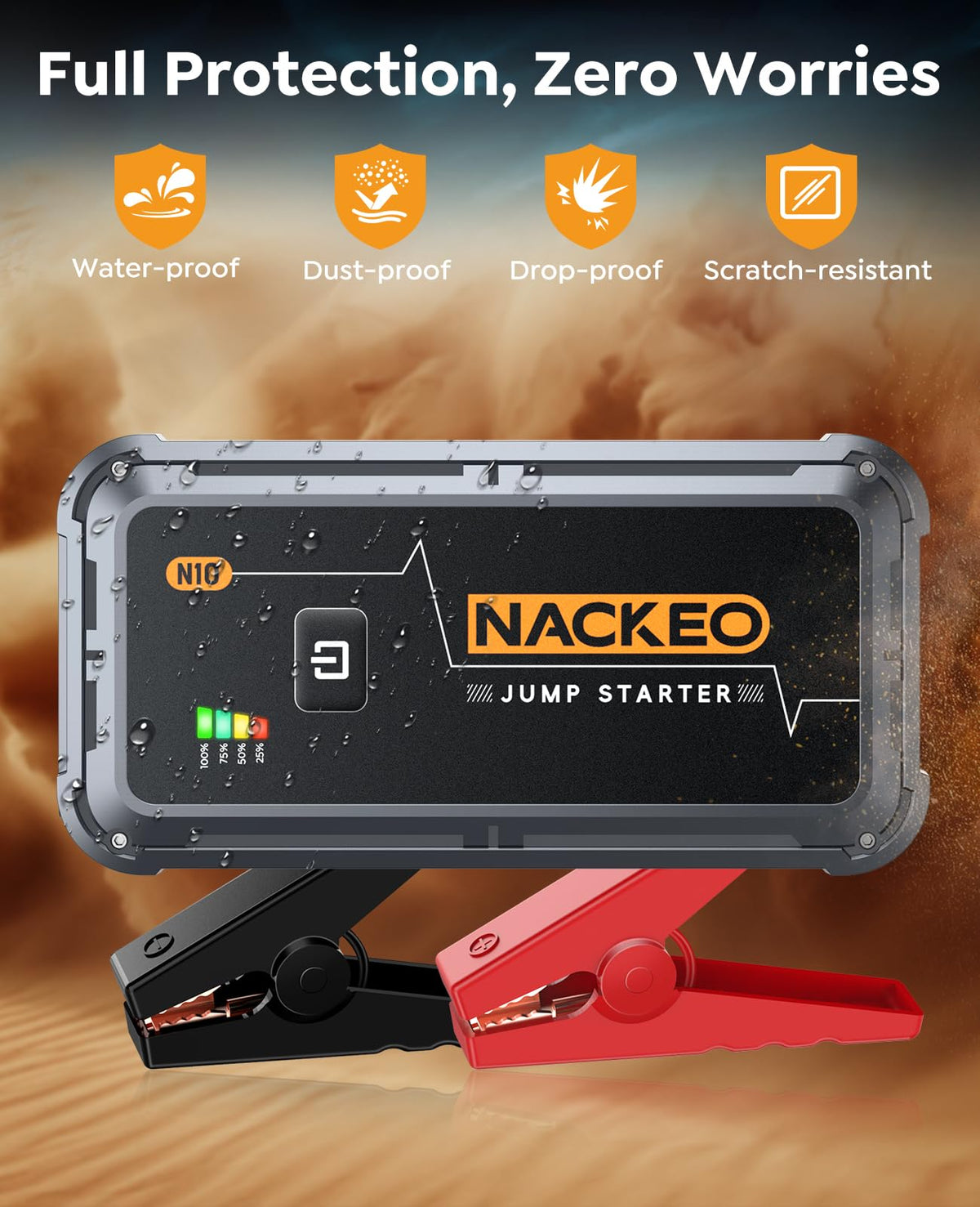 Portable Car Battery Jump Starter 5000A 12V Z84858