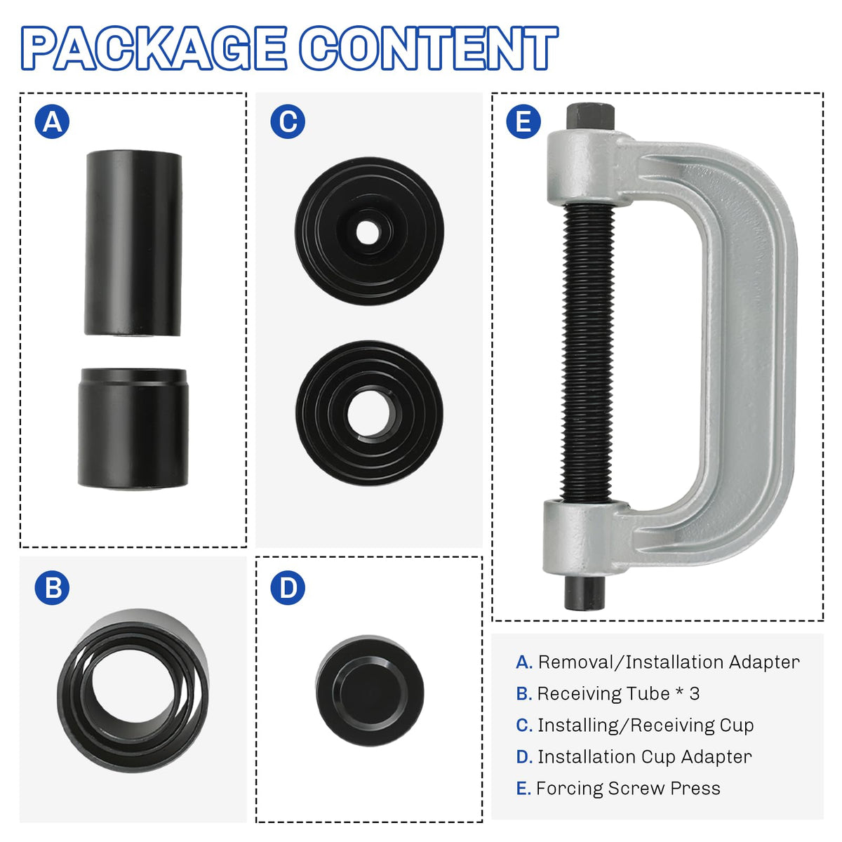 Ball Joint Press and U Joint Removal Tool Kit C7100