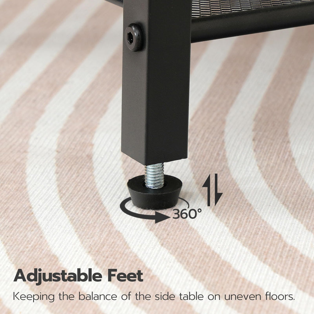 Tall End Table with Charging Station U1076