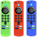 Silicone Remote Covers 3pcs Glow Green Blue Red C1937