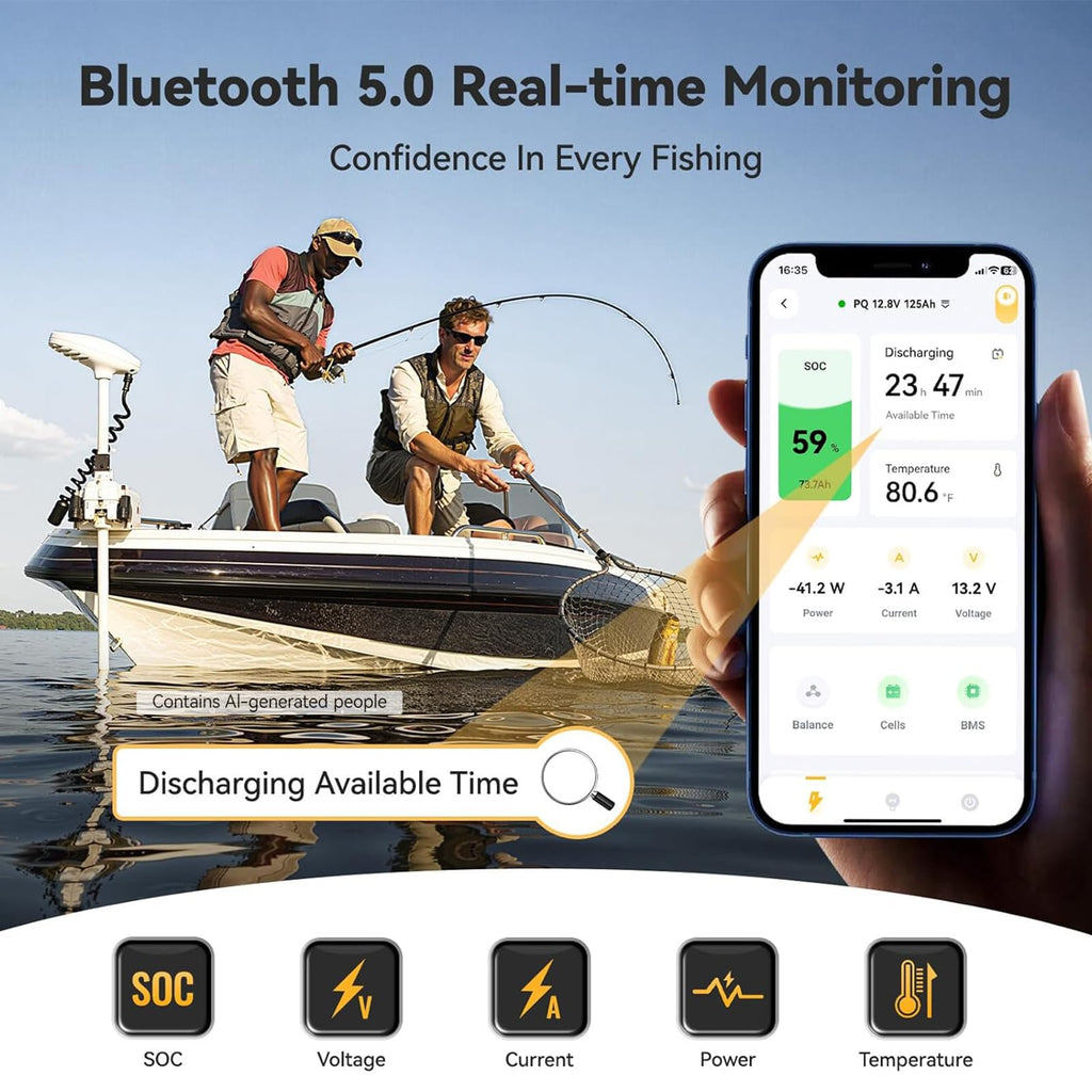 12V 125Ah Bluetooth LiFePO4 Battery R33270