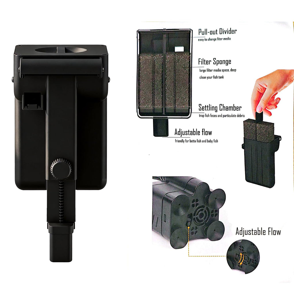 5 Gallon Plastic Aquarium Starter Kit with Filter and LED Light W2507