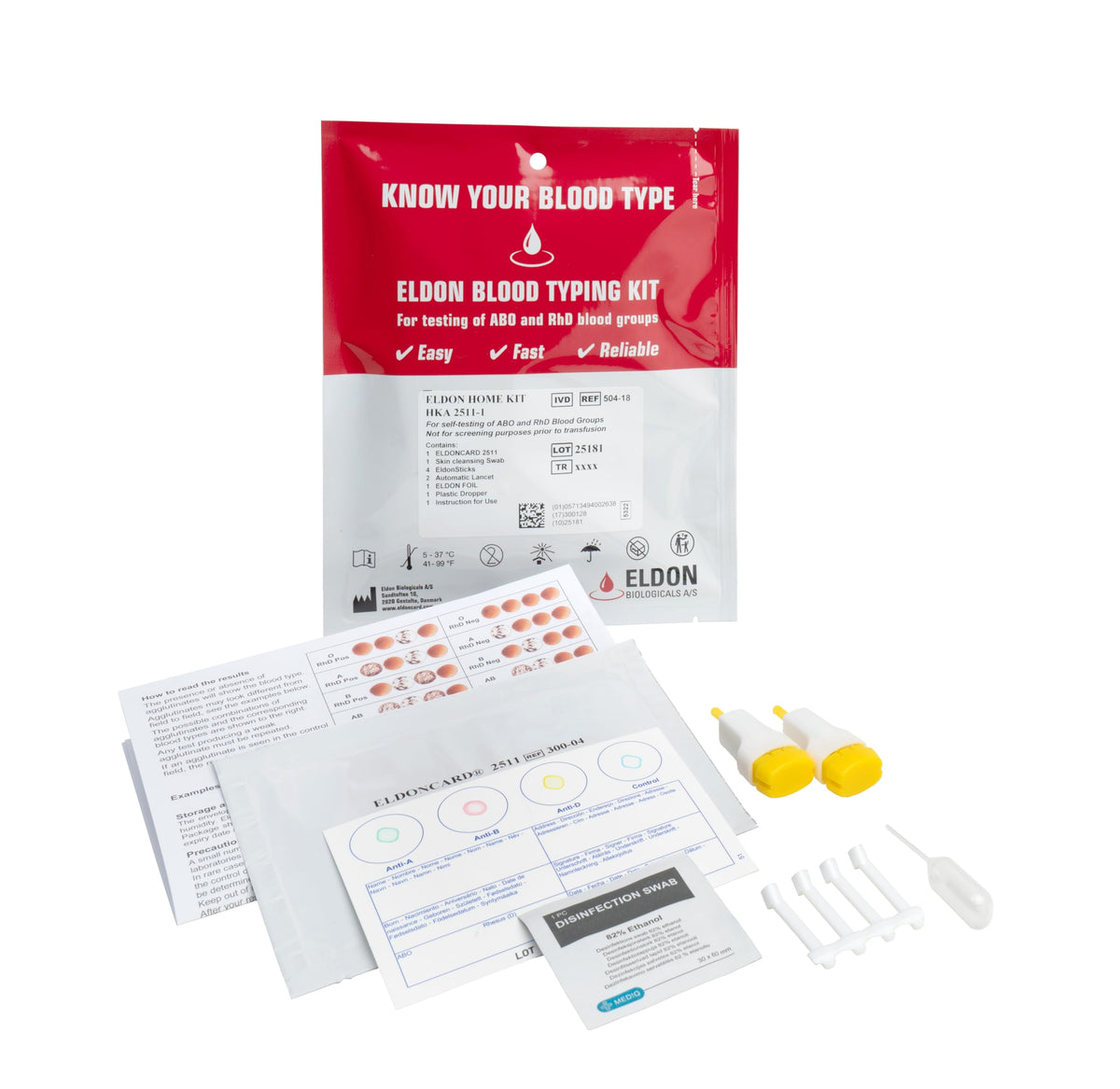 Blood Type Test 1 Pack L563694