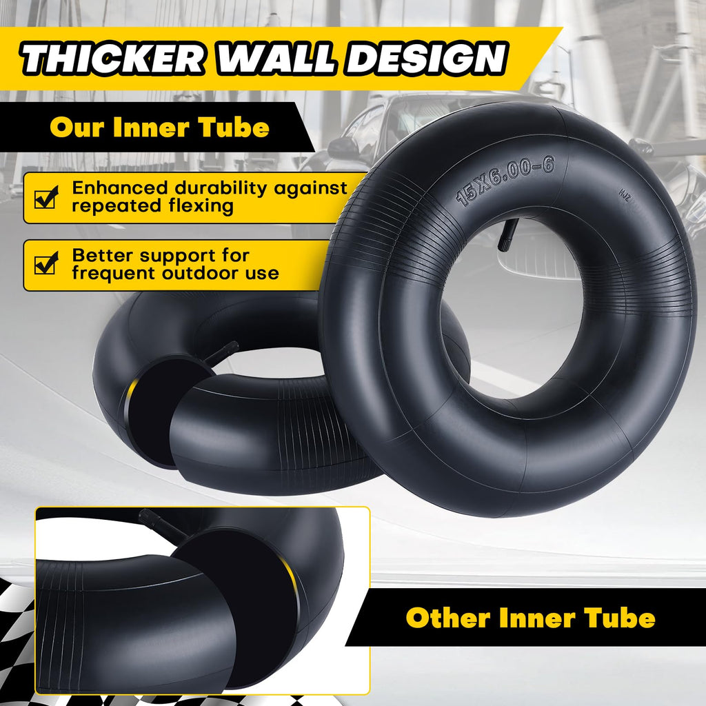 15x6.00-6 Tire Inner Tubes with TR-13 Valve Stem R826