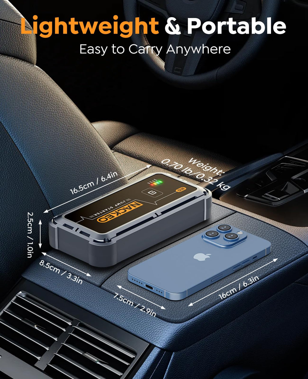 Portable Car Battery Jump Starter 5000A 12V Z84858