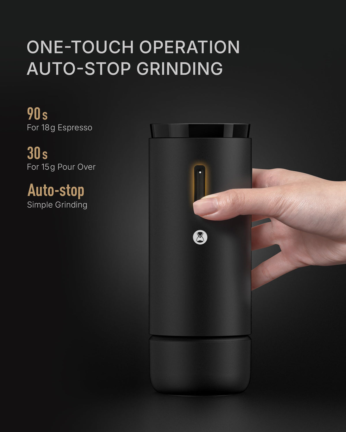Portable Conical Burr Electric Coffee Grinder with 30 Settings N3108