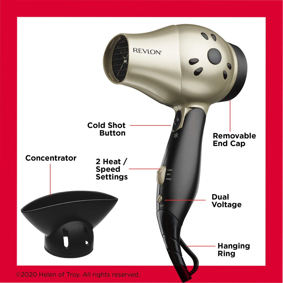 1875W Compact Folding Handle Hair Dryer Z51078