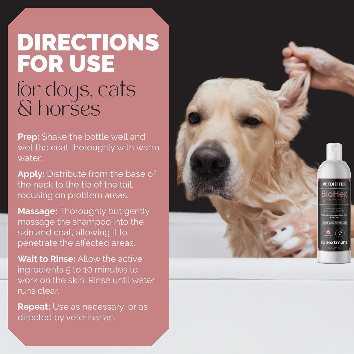 Dog Cat & Horse Shampoo 16oz R826