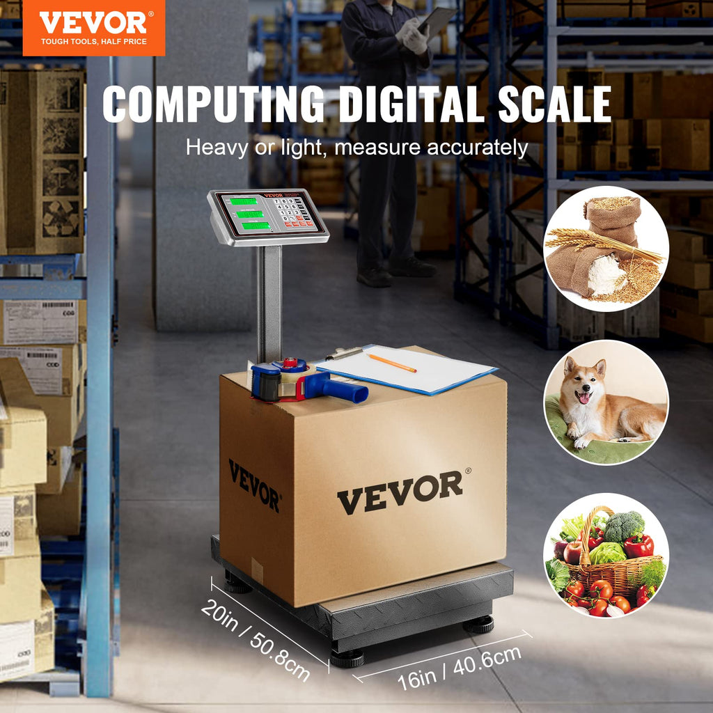 660 lbs Stainless Steel Digital Platform Scale E74434