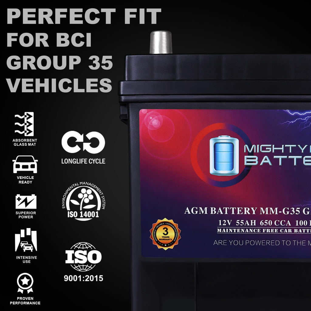 12V 55Ah AGM Replacement Battery O26028