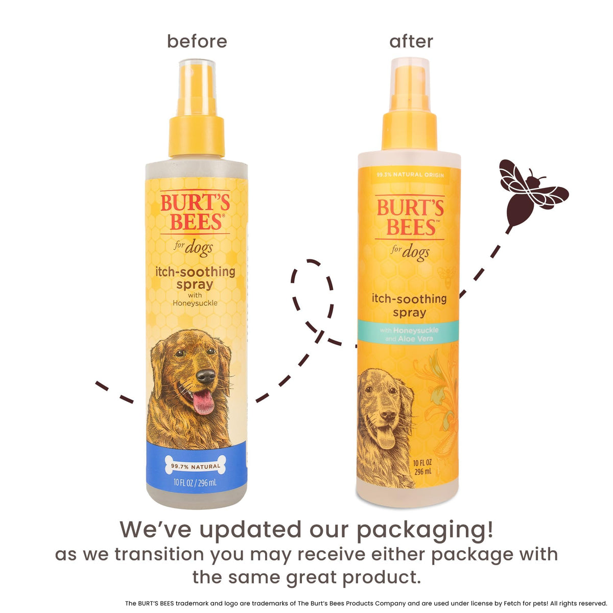 Itch Soothing Dog Spray Honeysuckle & Aloe 10 Fl Oz Q260