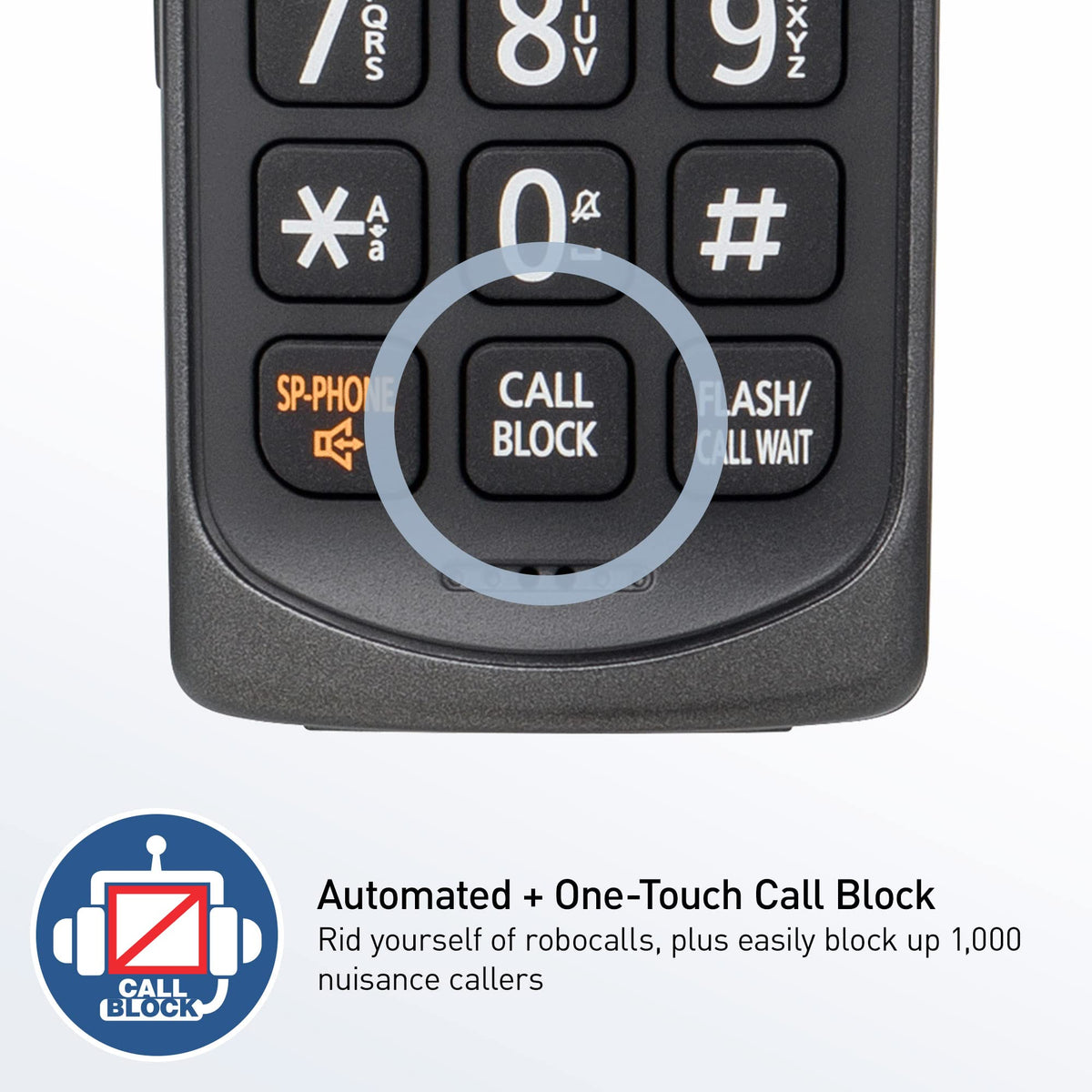 Metallic Black 5 Handset Cordless Phone System with Answering Machine V692143
