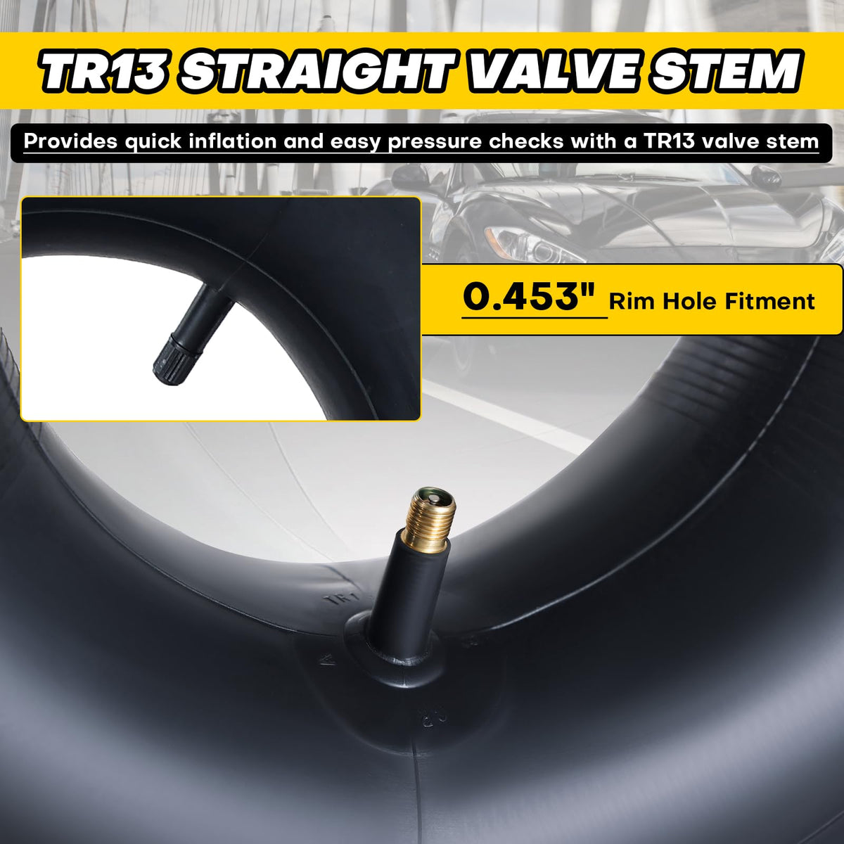 15x6.00-6 Tire Inner Tubes with TR-13 Valve Stem R826