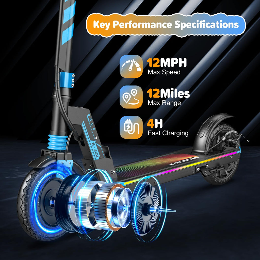 Electric Scooter Kids 8-16, 8-8.5" Solid Tires, 200-350W, UL2272 N5966