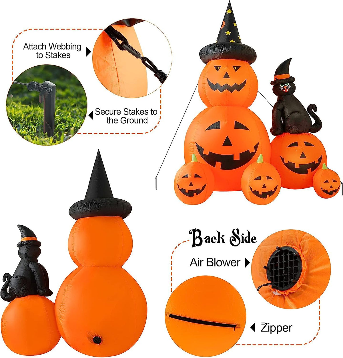 6 FT Halloween Inflatable Outdoor Decor M665