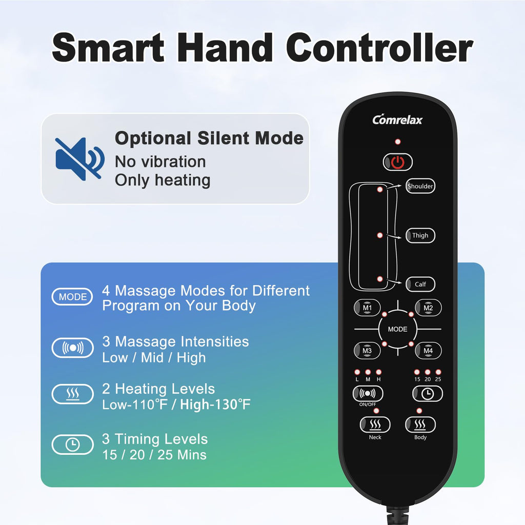 Vibration Massage Mat with Heat and Lumbar Support O834