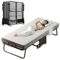 Folding Bed with 5-inch Memory Foam Mattress and Metal Frame T366