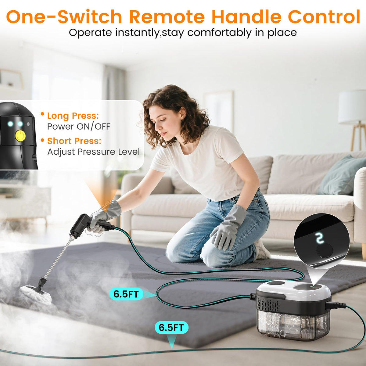 3-Level Handheld Steam Cleaner Y4330