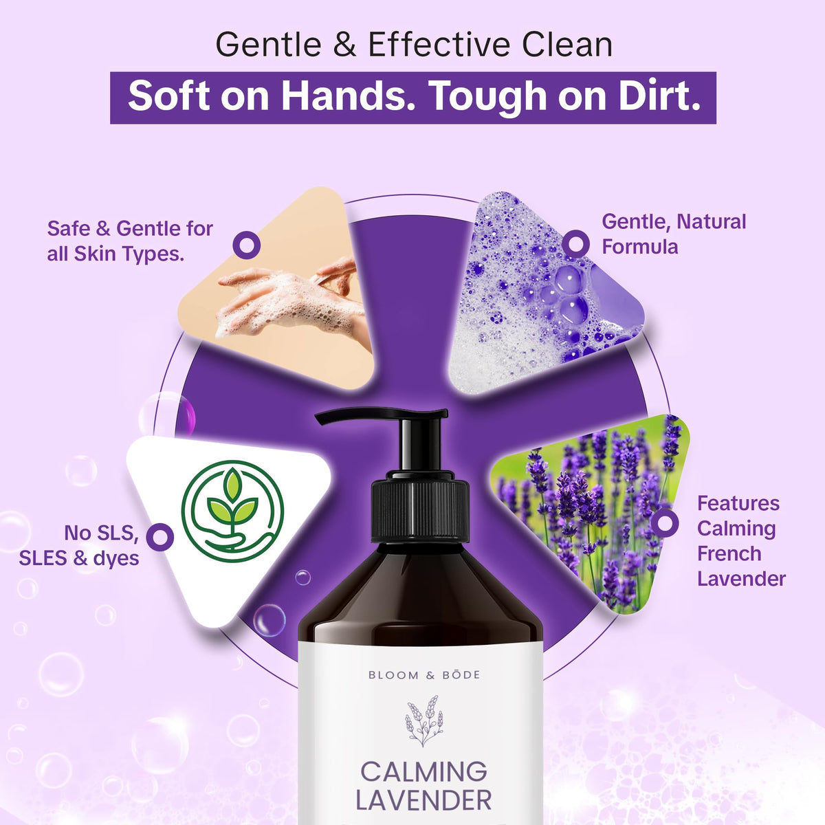 Liquid Hand Soap Refill With Essential Oils, Lavender Scent, 33.8 fl oz S867412