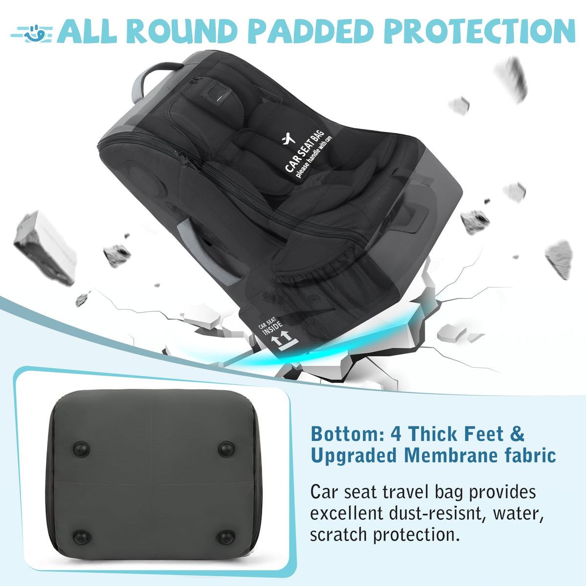 Padded Car Seat Travel Bag W2991