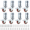 3" Boltless Rack Caster Wheels, 8 Pack X781699