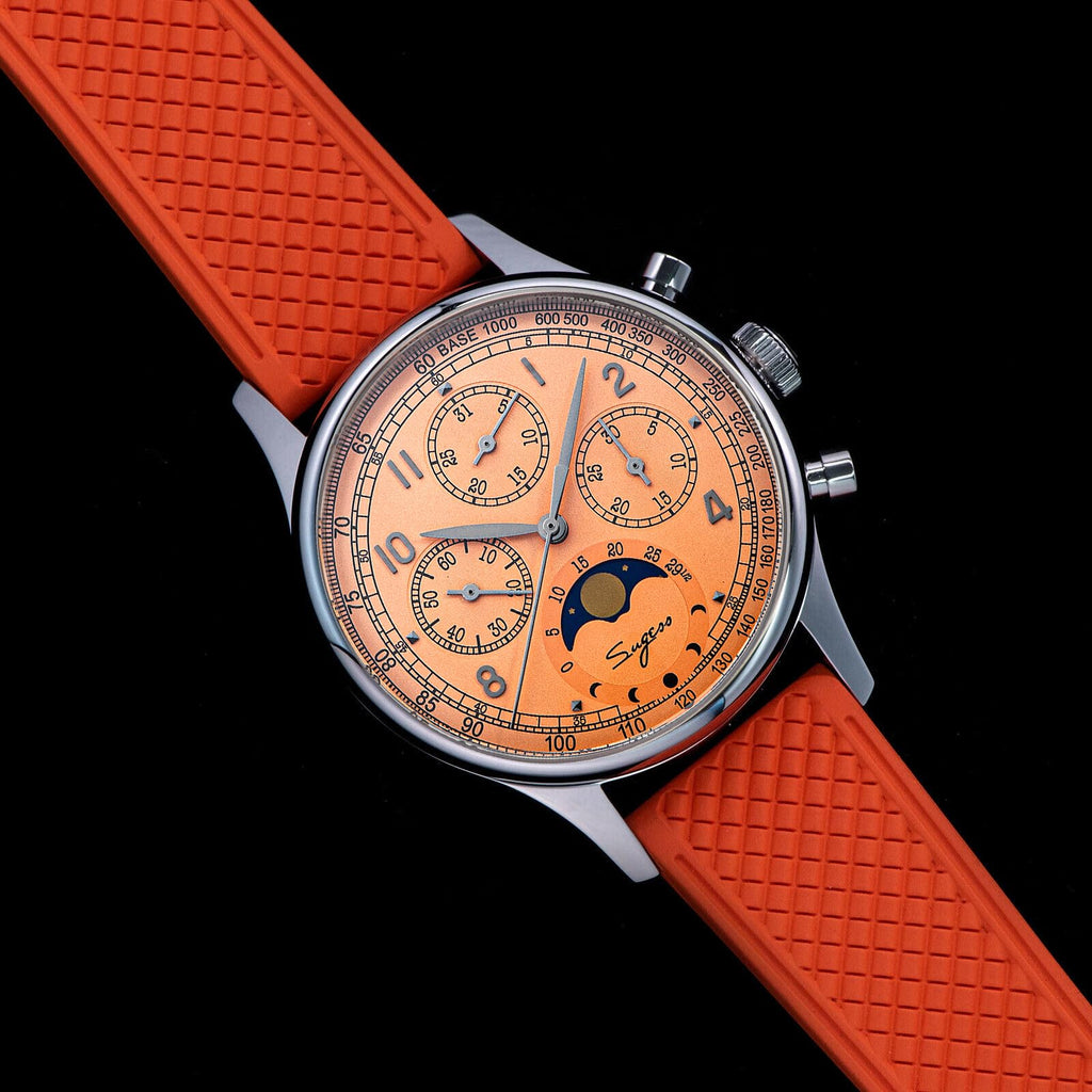 40mm Mechanical Chronograph Mens Wrist Watch M189