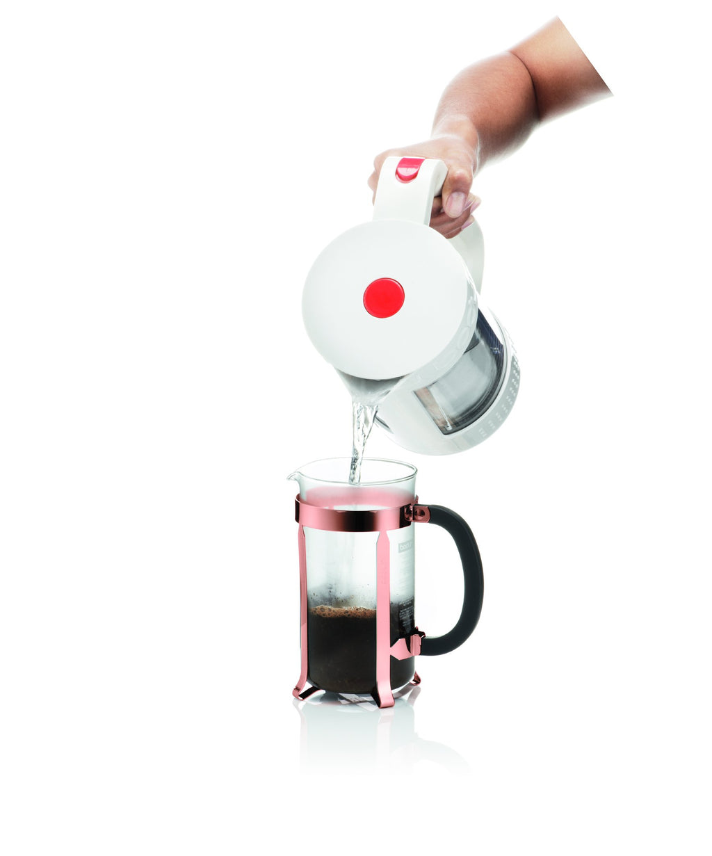 8 Cup French Press Coffee Maker and 2 Piece Glass Set I3339