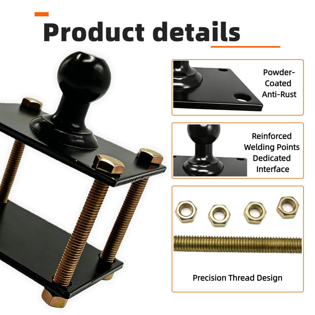 Trailer Sway Control Adapter 2"x3" A-Frame Powder-Coated Steel P913526