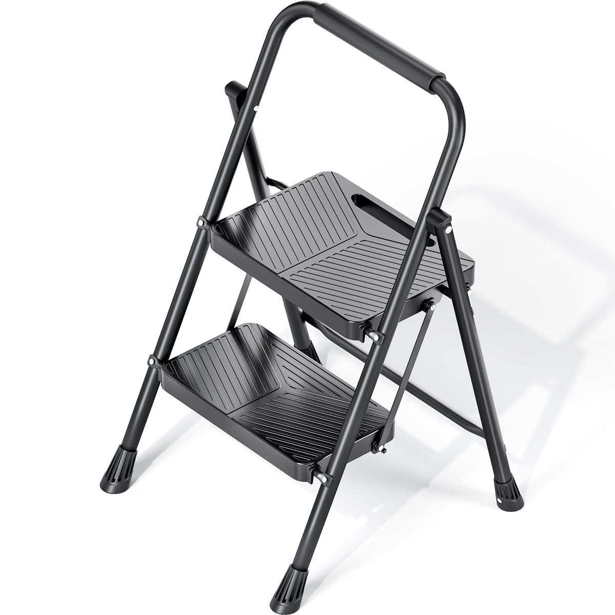 Folding 2 Step Ladder with Anti-Slip Pedals E520