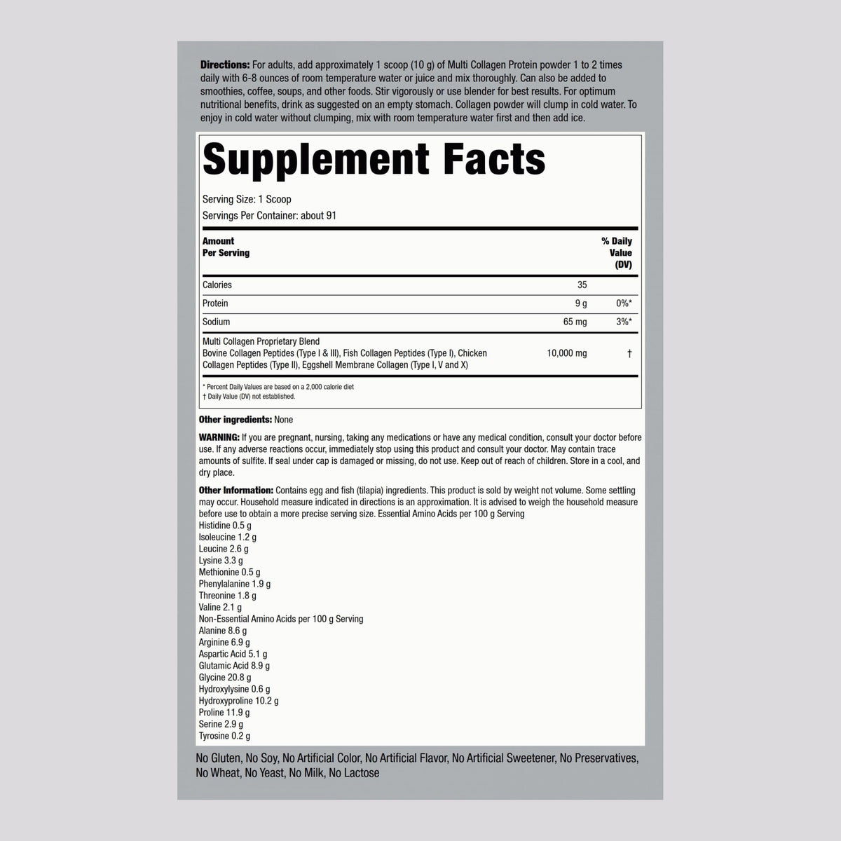Multi Collagen Protein Powder 32oz O513291