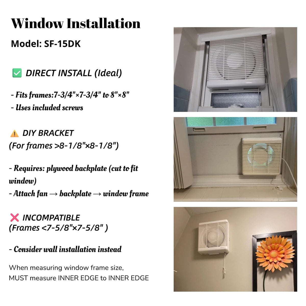 6" Reversible Window Exhaust Fan H8526
