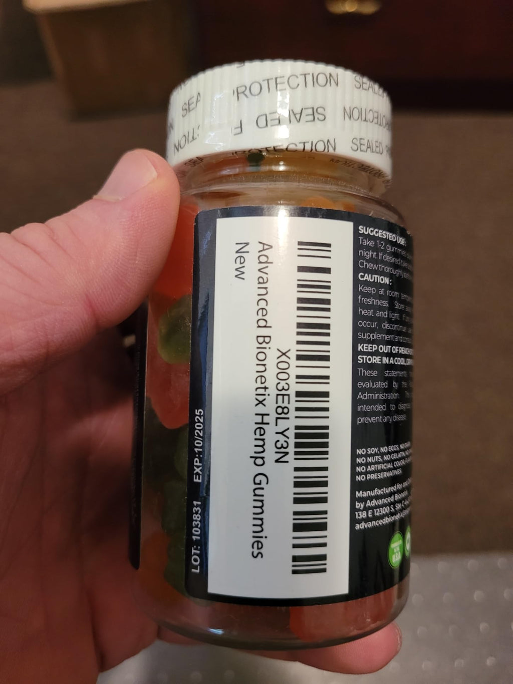 Hemp Gummies 60 Count B6720