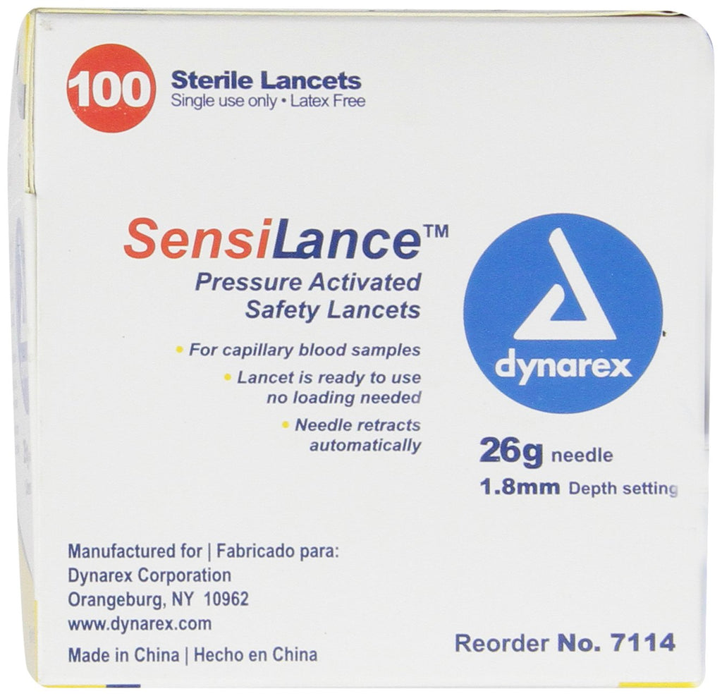 26 Gauge Sterile Safety Lancets 100 Count Y9671