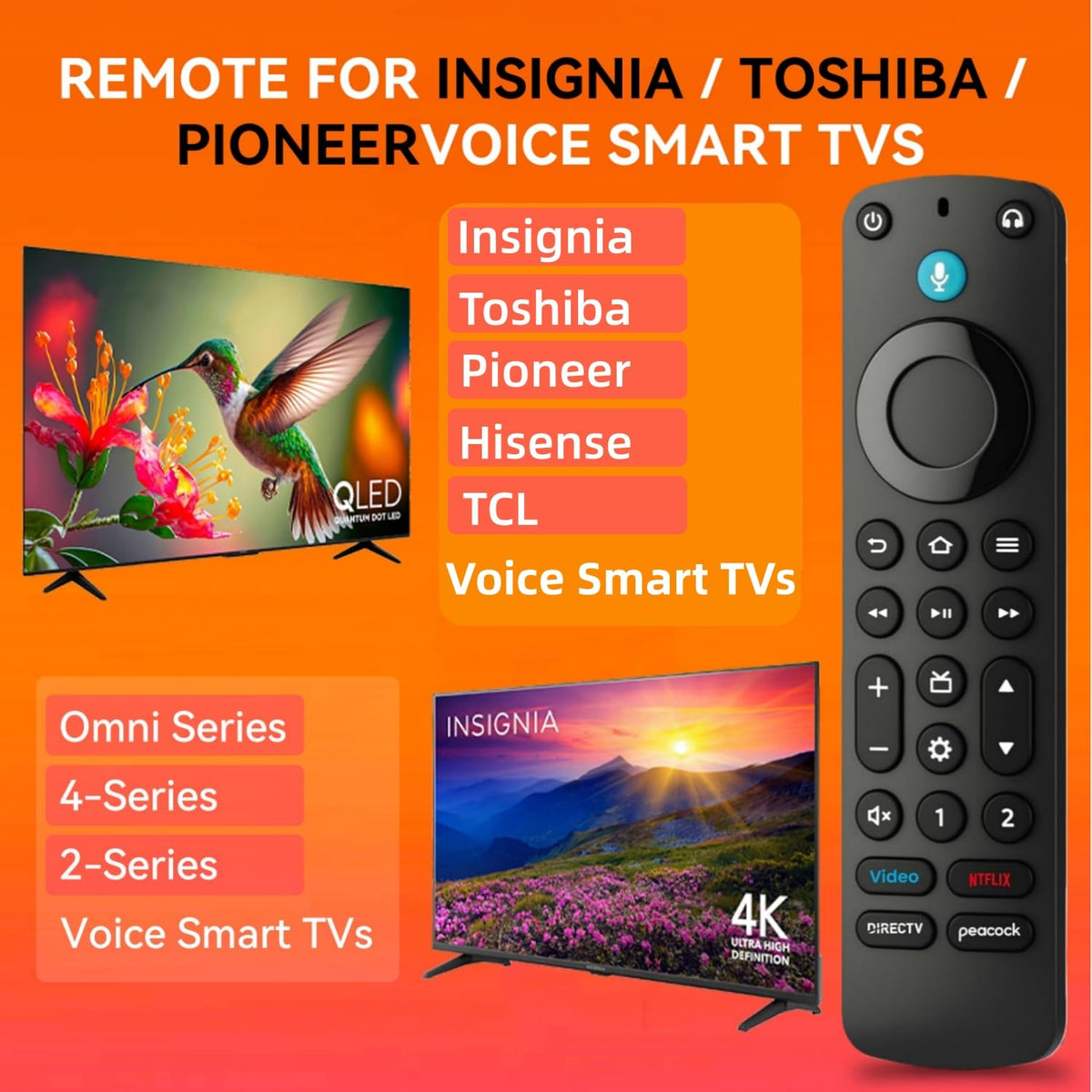 TV Remotes with Voice Control C8155