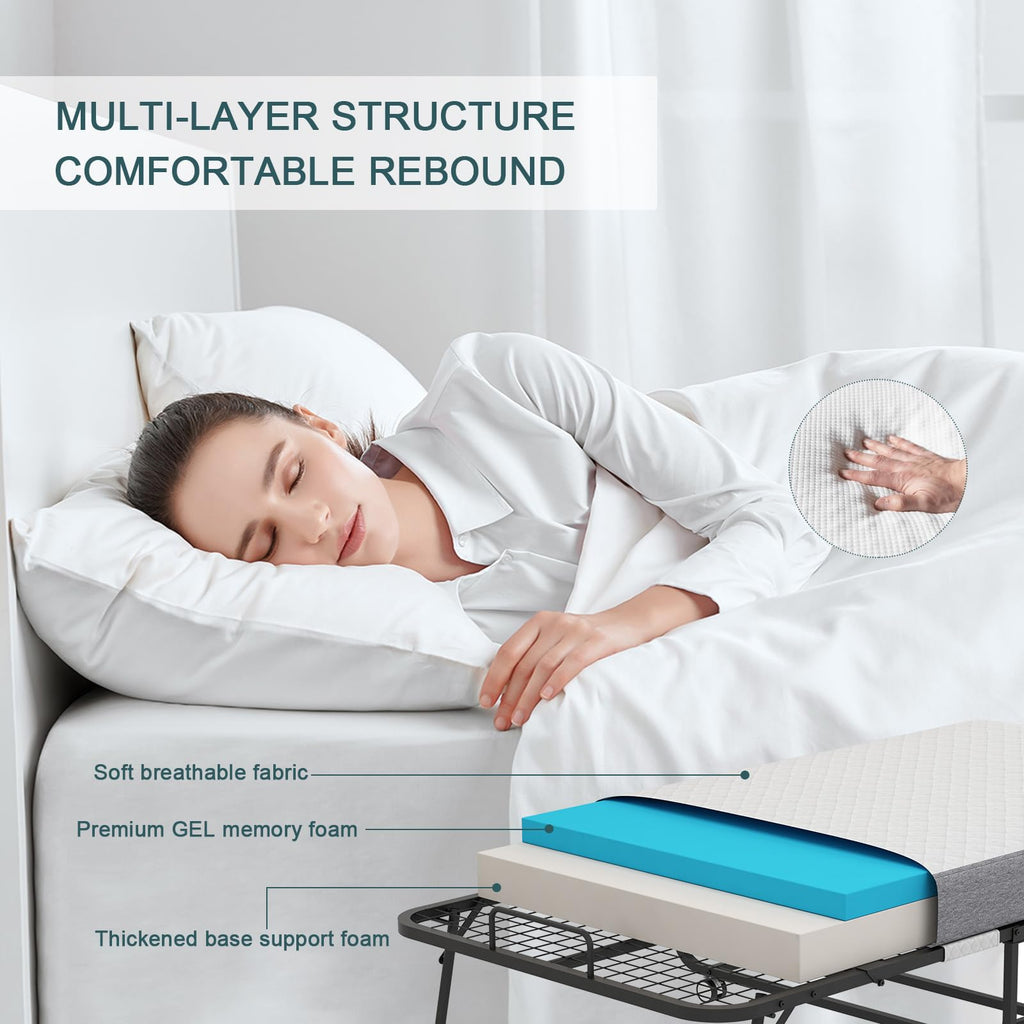 Folding Bed with Mattress Y46058