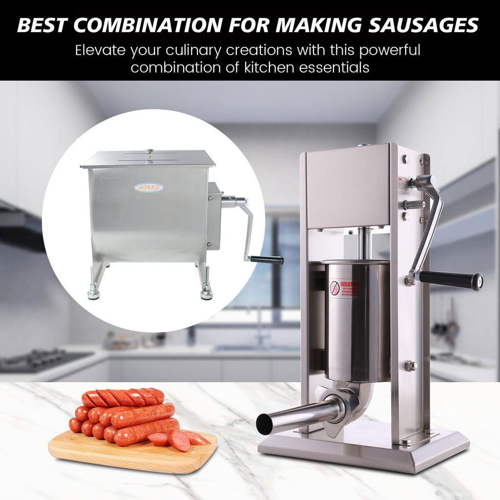 Stainless Steel Sausage Stuffer and Meat Mixer X254