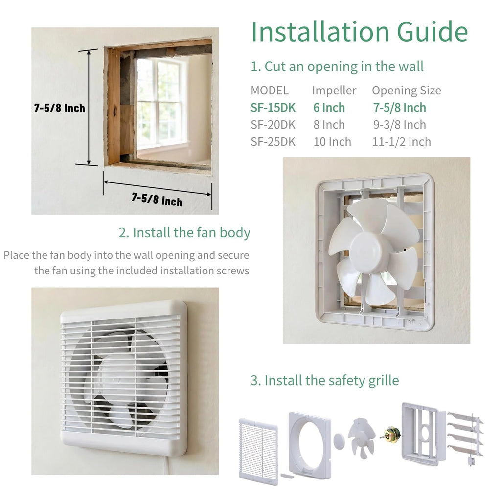 6" Reversible Window Exhaust Fan H8526