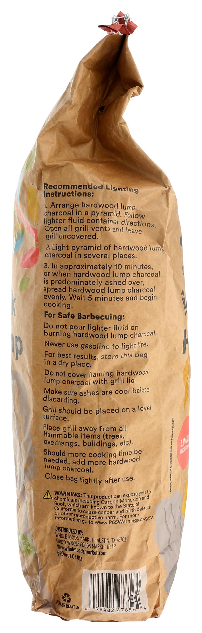 Charcoal Lump, 128 Ounce Y319