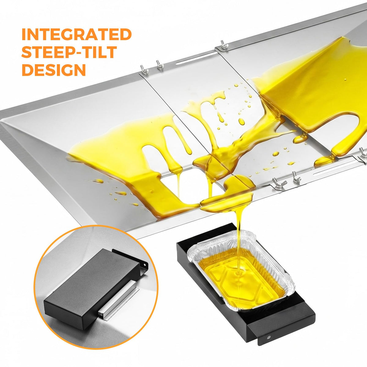 Adjustable Universal Grease Tray with Catch Pan T427574