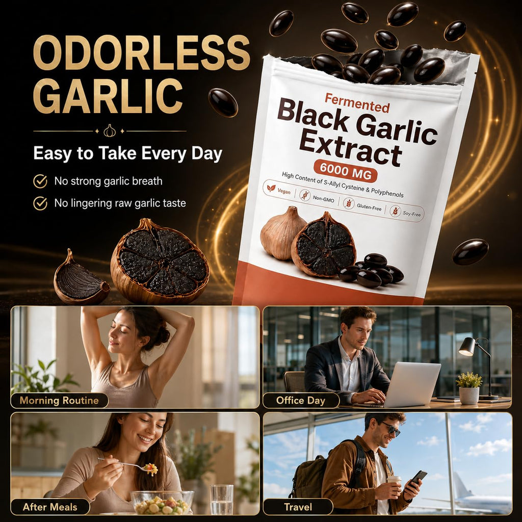 Fermented Black Garlic Extract Softgel 300 Capsules V690646