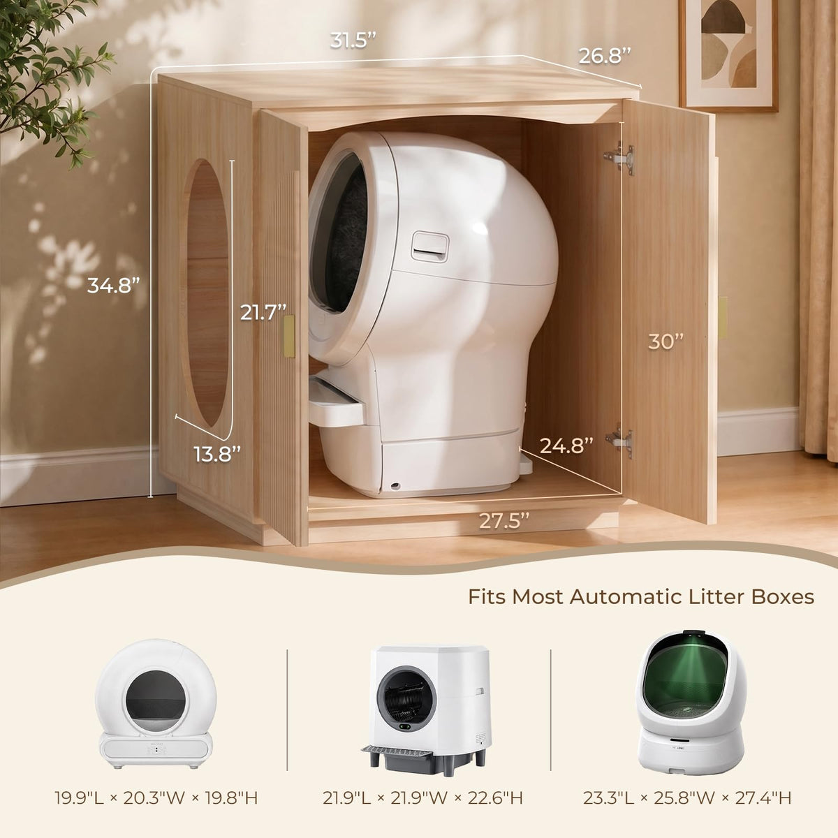 Extra Large Litter Box Enclosure U3320