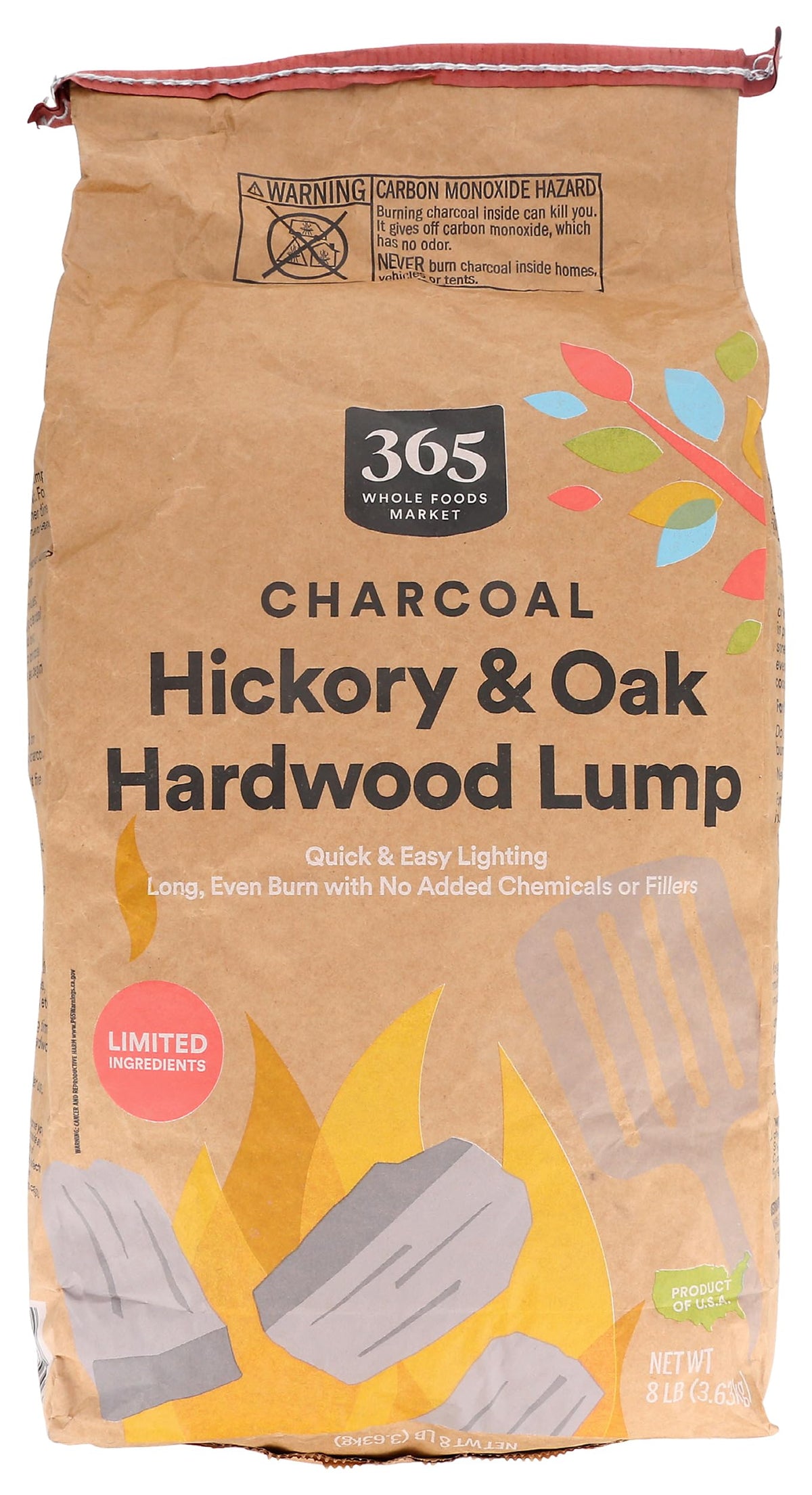 Charcoal Lump, 128 Ounce Y319