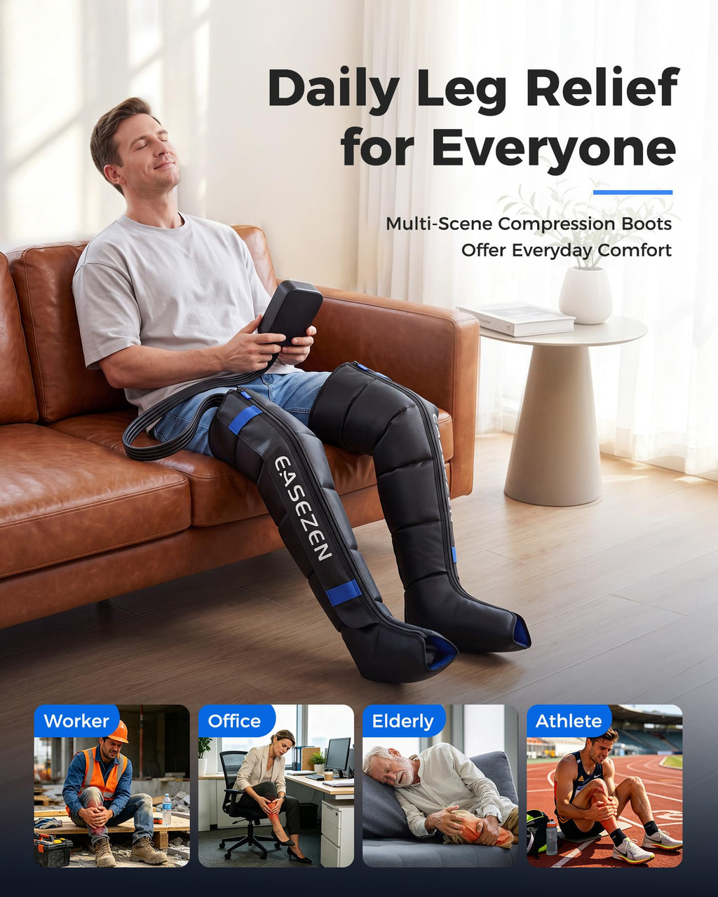 Cordless Leg Compression Massager T639649