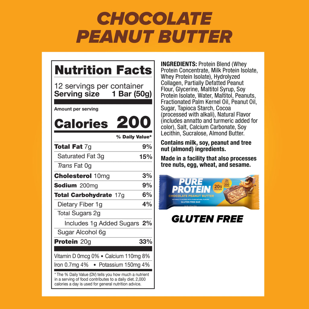 Chocolate Peanut Butter Protein Shake & Bars 1.76oz 12 Count B5472