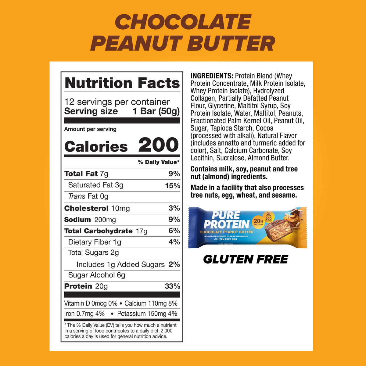 Chocolate Peanut Butter Protein Shake & Bars 1.76oz 12 Count B5472
