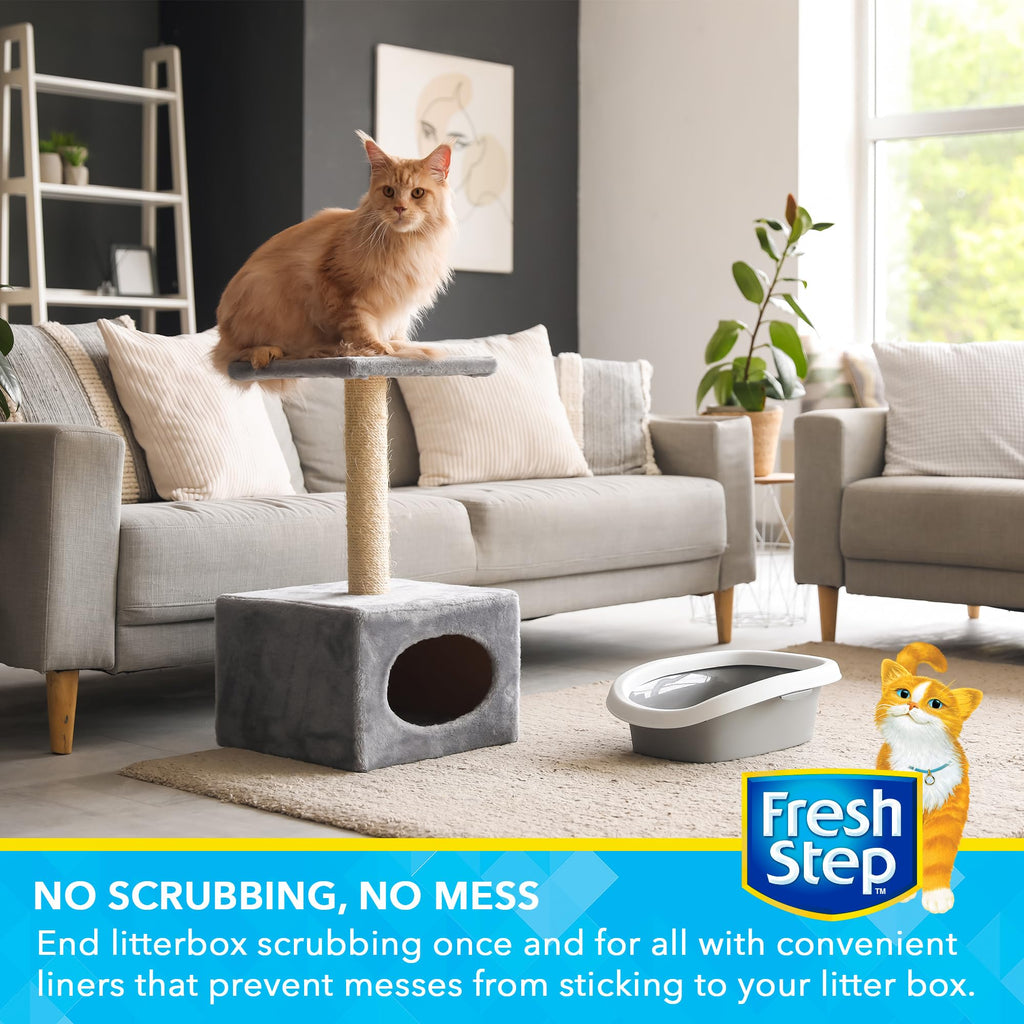 Unscented Drawstring Cat Litter Box Liners, 15 Ct Z56688